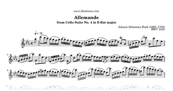 Bach Cello Suite No 5 I-Prelude Free
