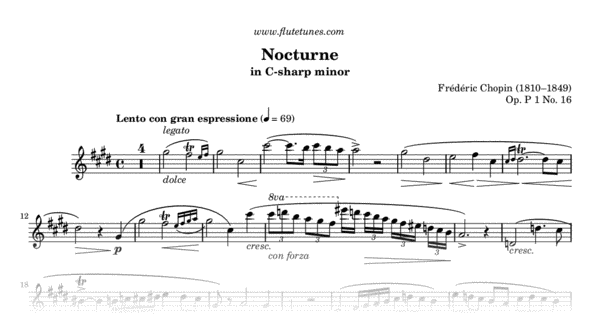 Free sheet music chopin nocturne no 21