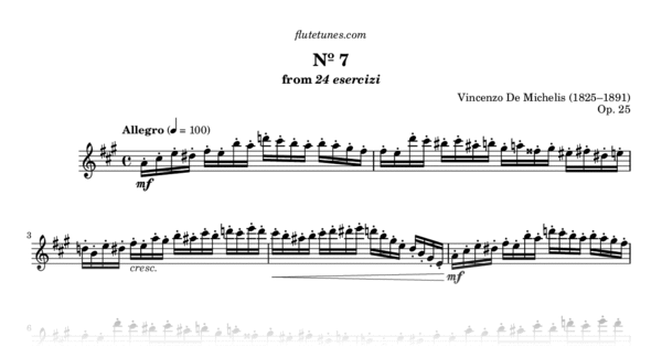 study-no-7-in-a-major-from-24-esercizi-v-de-michelis-free-flute
