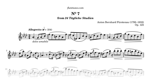 Study No. 7 in A-flat major from 24 Tägliche Studien (A.B.