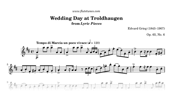 No 65 Op Grieg 6 Wedding Day at Troldhaugen