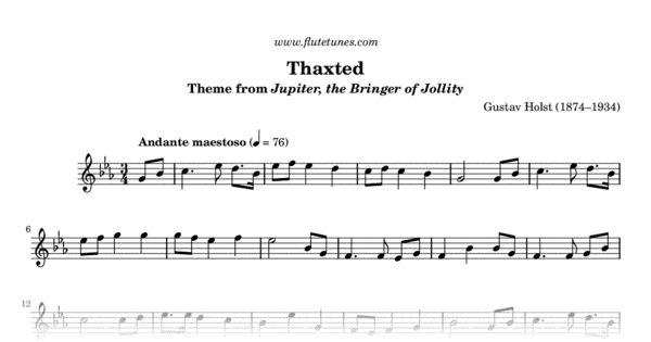 Free piano music for jupiter from the planets