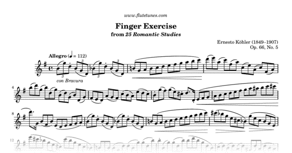 Free daily flute exercises