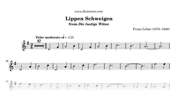 Duet Lippen Schweigen The Merry Widow Pdf