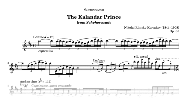 吹奏楽 楽譜 THE STORY OF THE KALANDAR PRINCE The story of the Kalendar Prince - Nikolay Rimsky-Korsakov
