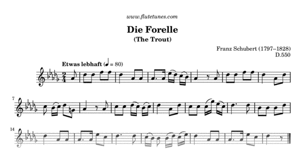 Die forelle schubert lyrics Die forelle schubert lyrics