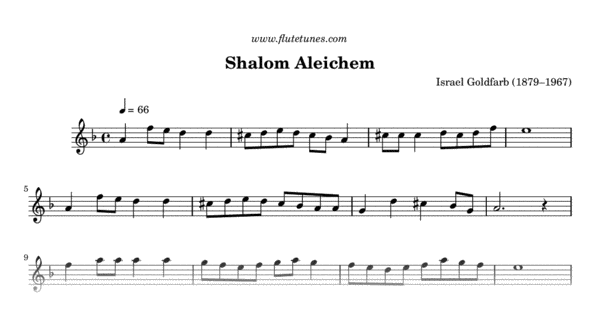 Shalom Aleichem (SATB ) by Israel Goldfarb /