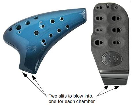 Dual Chamber Ocarinas