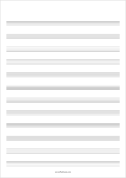 Enumerar predicción Motivar Free Blank Sheet Music | flutetunes.com