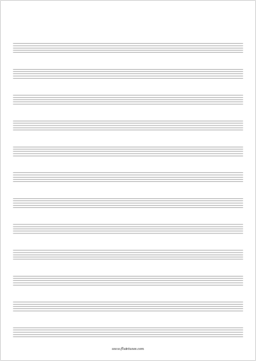 Sheet Music Paper