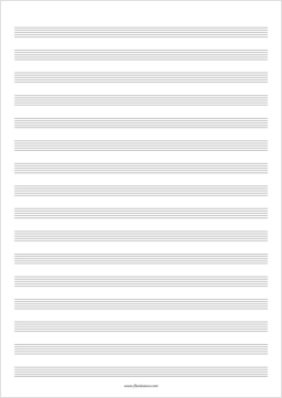Free Blank Sheet Music | flutetunes.com