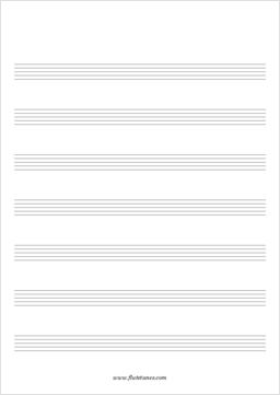 Free Blank Sheet Music Flutetunes Com