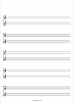 Free Blank Sheet Music | flutetunes.com