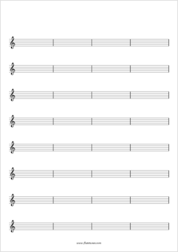 Free Blank Sheet Music | flutetunes.com