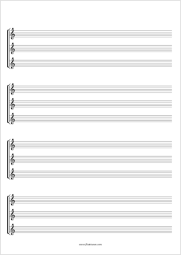 Free Blank Sheet Music