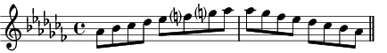 Ab minor scale