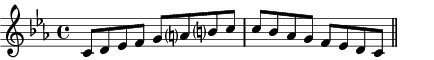 C minor scale