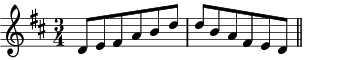 D major pentatonic scale