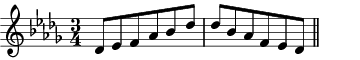 Db major pentatonic scale