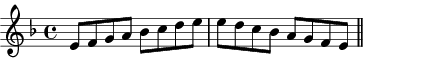 E Locrian scale