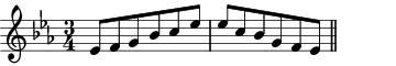 Eb major pentatonic scale