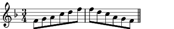 F major pentatonic scale