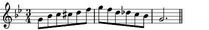 G blues scale