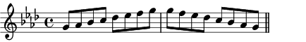 G Locrian scale