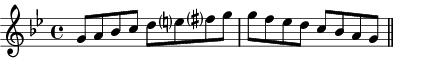 G minor scale