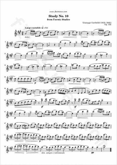 132 per flauto IMC1346 20 Studies for flute Giuseppe Gariboldi 20 studi Op 