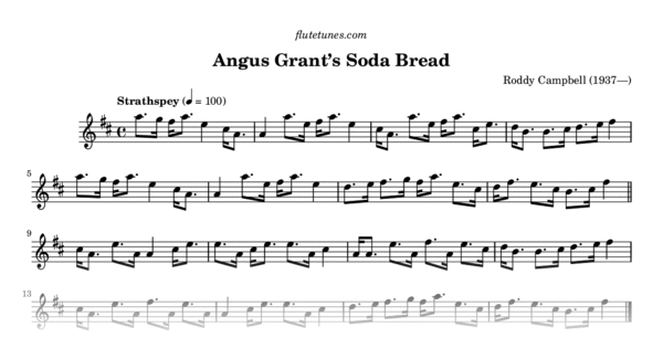 Angus Grant's Soda Bread (R. Campbell) - Free Flute Sheet Music ...