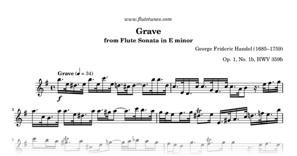 George Frideric Handel Grave